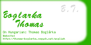boglarka thomas business card
